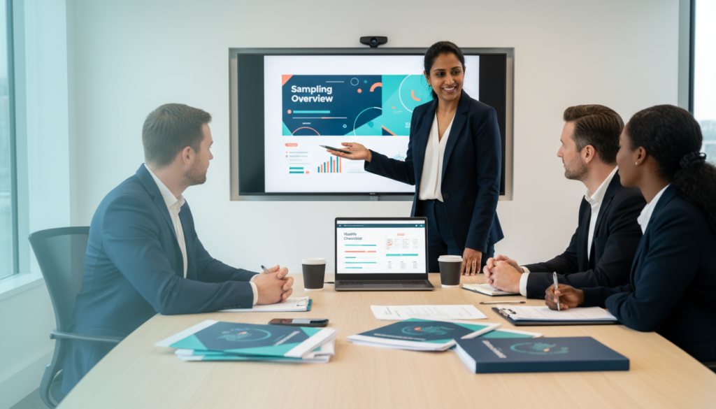 How to become an internal quality assurer: an IQA presents a sampling plan.