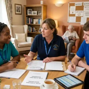 Care worker induction for the Level 2 Certificate in Preparing to Work in Adult Social Care at HHF Training